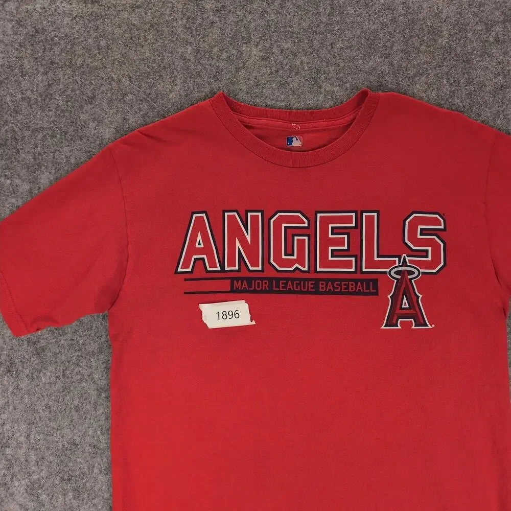 Los Angeles Angels Shirt Boys XL Red MLB Baseball Genuine Merchandise Pujols 5